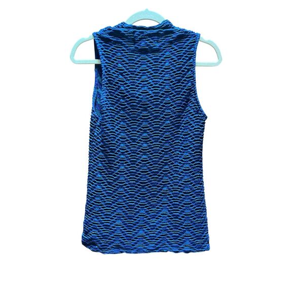 Anthropologie Nava textured cowl neck by Deletta blues sz small - Picture 3 of 4